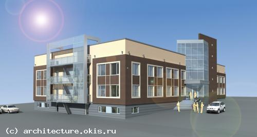 проект отделки фасадов офисного комплекса по ул. Металлистов в г. Киеве