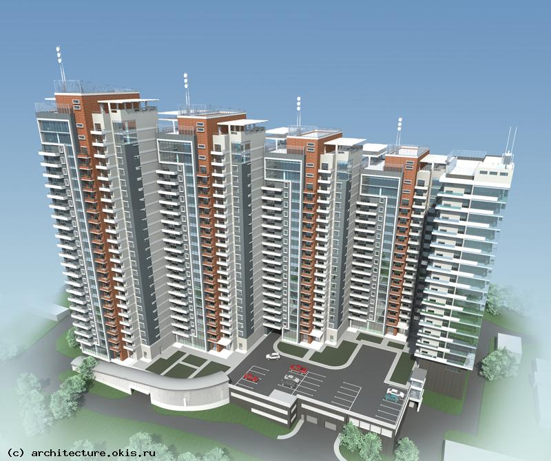 проекты многоэтажных жилых