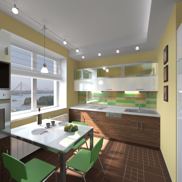 Кухня. Визуализация 3D